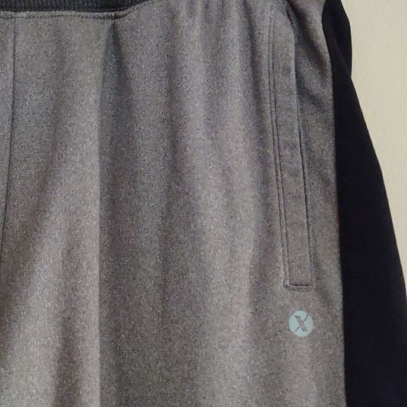Xersion Women's size S gray black trim drawstring sweatpants zip ankle quick dry - Picture 2 of 8